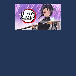 Свитшот хлопковый мужской Demon slayer black go, цвет: тёмно-синий — фото 2