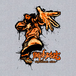 Свитшот хлопковый мужской Limp Bizkit - graffiti, цвет: меланж — фото 2
