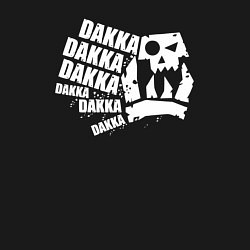 Свитшот хлопковый мужской Warhammer dakka dakka dakka, цвет: черный — фото 2