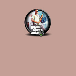 Свитшот хлопковый мужской Grand Theft Auto V logo game, цвет: пыльно-розовый — фото 2