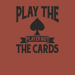 Свитшот хлопковый мужской Играй с игроком а не с картами, цвет: кирпичный — фото 2