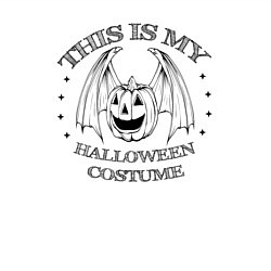 Свитшот хлопковый мужской Хэллоуин - это мой костюм, цвет: белый — фото 2