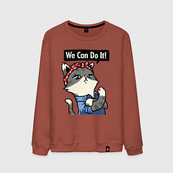 Мужской свитшот We can do it - cat