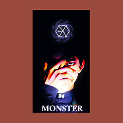 Свитшот хлопковый мужской Exo monster, цвет: кирпичный — фото 2