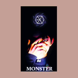 Свитшот хлопковый мужской Exo monster, цвет: пыльно-розовый — фото 2