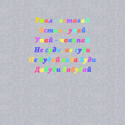 Свитшот хлопковый мужской Упал-вставай, встал-упай, цвет: меланж — фото 2