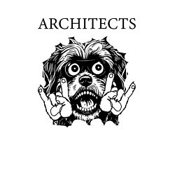 Свитшот хлопковый мужской Architects - rock dog, цвет: белый — фото 2