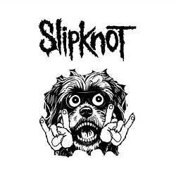 Свитшот хлопковый мужской Slipknot - rock dog, цвет: белый — фото 2