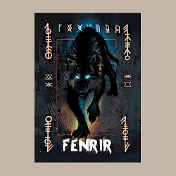 Свитшот хлопковый мужской Fenrir black vinyl, цвет: миндальный — фото 2