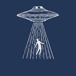 Свитшот хлопковый мужской Похищение человека, цвет: тёмно-синий — фото 2