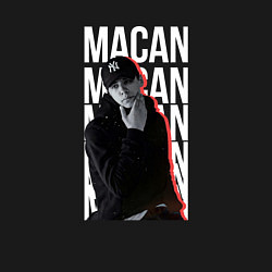 Свитшот хлопковый мужской Макан, цвет: черный — фото 2