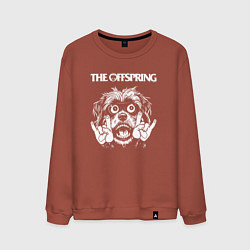 Свитшот хлопковый мужской The Offspring rock dog, цвет: кирпичный