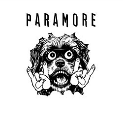 Свитшот хлопковый мужской Paramore - rock dog, цвет: белый — фото 2