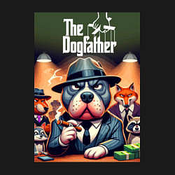 Свитшот хлопковый мужской Дог Корлеоне крёстный отец мафии, цвет: черный — фото 2