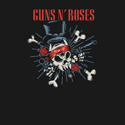 Свитшот хлопковый мужской Guns N Roses band, цвет: черный — фото 2