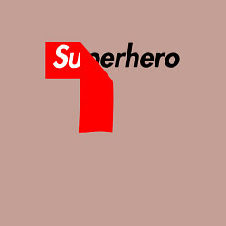 Свитшот хлопковый мужской Супергерой, цвет: пыльно-розовый — фото 2