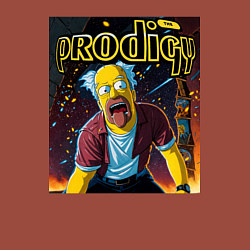 Свитшот хлопковый мужской Prodigy by Homer Simpson, цвет: кирпичный — фото 2