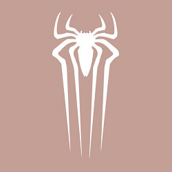 Свитшот хлопковый мужской Белая эмблема Человека-паука, цвет: пыльно-розовый — фото 2