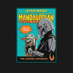 Свитшот хлопковый мужской Mandalorian - Din Djarin, цвет: черный — фото 2