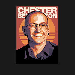 Свитшот хлопковый мужской Chester из Linkin park, цвет: черный — фото 2