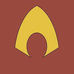 Свитшот хлопковый мужской Aquaman logo, цвет: кирпичный — фото 2