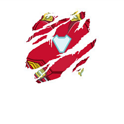 Свитшот хлопковый мужской Костюм Железного человека под одеждой, цвет: белый — фото 2