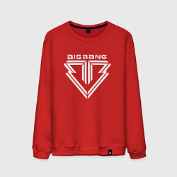Свитшот хлопковый мужской Big bang logo, цвет: красный