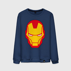 Свитшот хлопковый мужской Iron man logo, цвет: тёмно-синий
