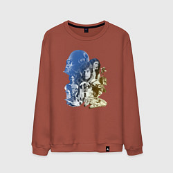 Свитшот хлопковый мужской Star Wars - characters, цвет: кирпичный