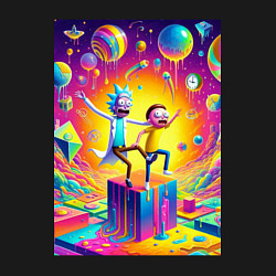 Свитшот хлопковый мужской Rick and Morty - surrealistic fantasy, цвет: черный — фото 2