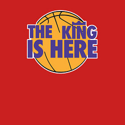 Свитшот хлопковый мужской Леброн - король здесь, цвет: красный — фото 2