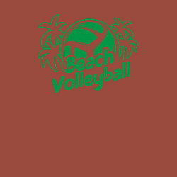 Свитшот хлопковый мужской Волейбол на пляже, цвет: кирпичный — фото 2