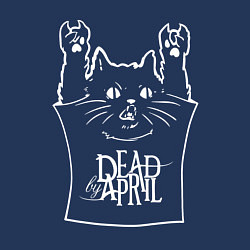 Свитшот хлопковый мужской Dead by April - cat rock, цвет: тёмно-синий — фото 2