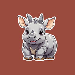 Свитшот хлопковый мужской Серый носорог, цвет: кирпичный — фото 2