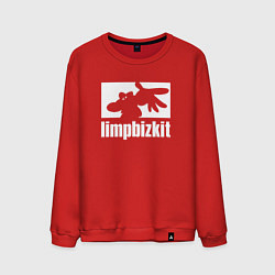 Свитшот хлопковый мужской Limp Bizkit - logo, цвет: красный