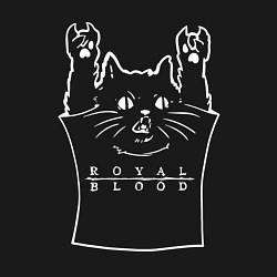 Свитшот хлопковый мужской Royal Blood - cat rock, цвет: черный — фото 2