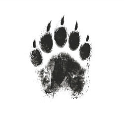 Свитшот хлопковый мужской Медвежий след, цвет: белый — фото 2