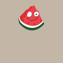 Свитшот хлопковый мужской Очумелый арбуз - мем, цвет: миндальный — фото 2