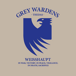 Свитшот хлопковый мужской Grey Wardens - Dragon Age, цвет: миндальный — фото 2