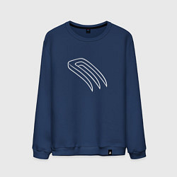 Свитшот хлопковый мужской Магические вилы, цвет: тёмно-синий