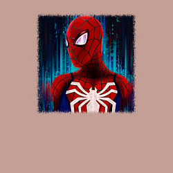 Свитшот хлопковый мужской Человек паук новый, цвет: пыльно-розовый — фото 2