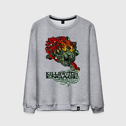 Свитшот хлопковый мужской Грифон killswitch engage, цвет: меланж