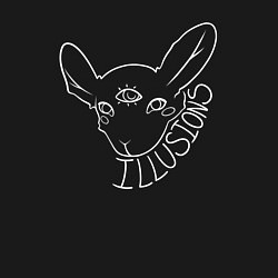 Свитшот хлопковый мужской Illusions Извне, цвет: черный — фото 2