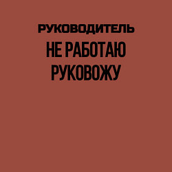 Свитшот хлопковый мужской Руководитель не работает, цвет: кирпичный — фото 2