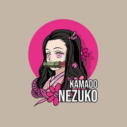 Свитшот хлопковый мужской Клинок рассекающий демонов Камадо Незуко, цвет: миндальный — фото 2