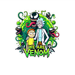 Свитшот хлопковый мужской Rick and Morty - we are Venom portal, цвет: белый — фото 2