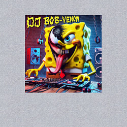 Свитшот хлопковый мужской DJ Bob-Venom - ai art fantasy, цвет: меланж — фото 2