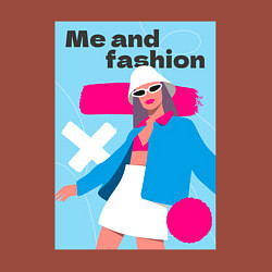 Свитшот хлопковый мужской Я и мода pop art, цвет: кирпичный — фото 2