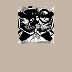 Свитшот хлопковый мужской Лесные райдеры, цвет: миндальный — фото 2