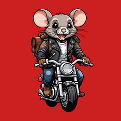 Свитшот хлопковый мужской Biker mice, цвет: красный — фото 2